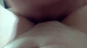 Several Cumshots On My Redhead Slut's Shaved Pussy In Doggy