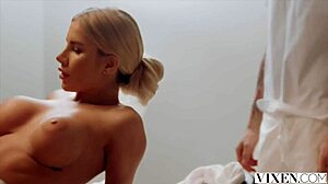 Vixen Hard-Bodied Ema Delivers Intense Gym Work-Out With Riding And Creampie