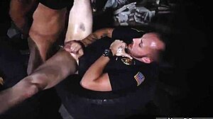 black police men fucking gay ass as the homie takes the easy way out with rough action