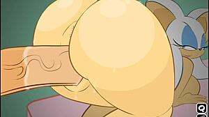 rouge the bat transforms into shadow for intense hentai scenes in the game