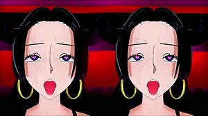 Boa Hancock Cheats on Luffy with Cock in VR Motel Scene