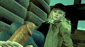 i saw this cartoon girl dancing and ripping clothes for striptease fun