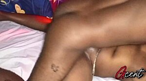 Ebony Couple Goes Wild with Tight Pussy and Monster Cock in Homemade Missionary