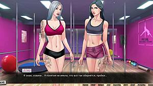 Muscular young character with big cock in nude gameplay scene