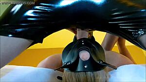 Blonde Amateur Gags on Master's Cock During Throat Fuck