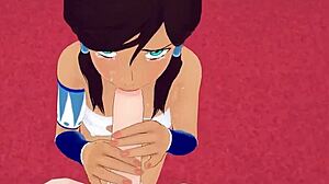 Does Avatar Korra give perfect blowjob in hentai?