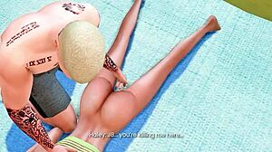 Sunbathing 3D Hentai Snapshot