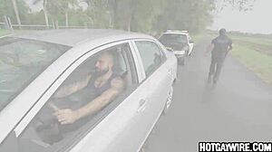 Cop Shocked When Hunk Pulled Over - Gay Surprise