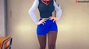 Android 18 y Videl en fantasías lésbicas hentai Dragon Ball Zex