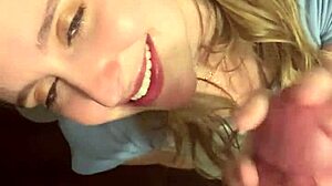 Wow, secret teen 18+ party turns into spontaneous blowjob with Laney Grey and Brad Newman! 😍