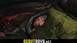 My Step Brother's Birthday Gift: BBC Shared in Bisexual Squirting Anal with Gay Pussy Licking, Broken Condom Creampie