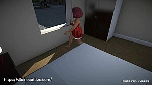 in the game, velma masturbates on christmas night, horny and taboo.