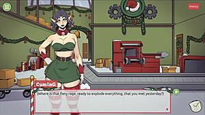 in claus secret surprise xmas game, the boss finally shows his huge cock in episode 4