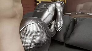 Ballerina from Atomic Heart gets rough POV creampie in anime hentai