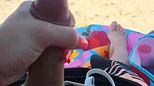 Watch me get him off right on a public beach, so wild! 🌊