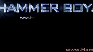 home alone gregory wall from hammerboys tv enjoys bareback anal and blowjobs