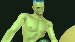 Busty Latina Babe Sucks Cock While Being Fucked In 3D Animation