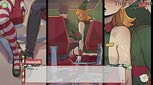 in claus secret surprise xmas game, the boss finally shows his huge cock in episode 4