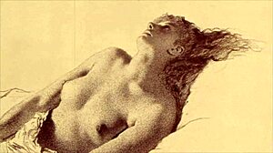 Vintage erotic illustration brings sensual retro vibes to life. A true classic!