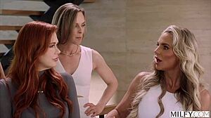 Milfs face sit and ride monster cock