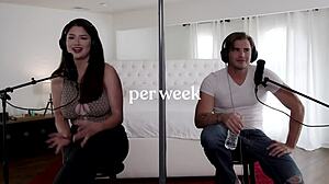 Blake blossom rides mike mancini's cock hard