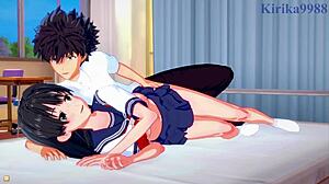 Ruiko Saten and Misaki Shokuhou Have Intense Sex with Toma Kamijo in Railgun Hentai.