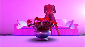 Llega a casa y pilla a su waifu anime lista para follada hentai