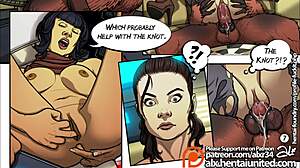 Rey submits to wookie master in bondage fetish 😈