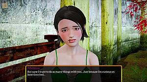 In my new family episode 507, the brunette teen with small tits explores intimate moments with detailed scenes