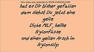 How Horny Is That German BBW Licking Feet Close-Up