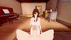 Mei terumi and konan have intense sex in naruto hentai.