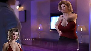 Hey, check out Evelyn getting a sensual back massage from a big cock milf in hentai 😍