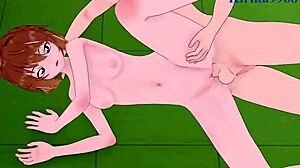 ai haibara and kazuha toyama in steamy detective conan action