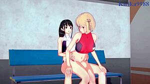 Chisato Nishikigi and Takina Inoue's Intense Futanari Lesbian Sex in Lycoris Recoil Hentai