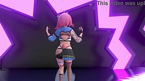 Strip tease mmd yoasobi - idol with teasing and clothes ripped