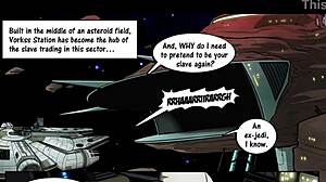 Rey submits to wookie master in bondage fetish 😈