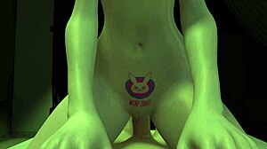 Dva From Overwatch In Anime Adventure