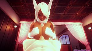 boku no hero hentai pov rumi usagiyama boobjob and ride