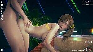 honey select 2 with misaki doaxvv in anime hentai