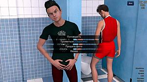 Redhead sucks and fucks in bondage mmf at work anime gameplay.