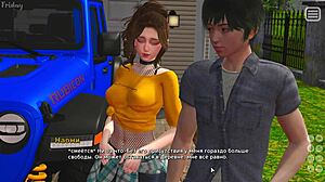 Брюнетка шлюха в 3D мультфильме любовника геймплей часть 24