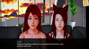 my new family episode 292 explores family bonds in a homemade setting. redhead with small tits and big ass features prominently.