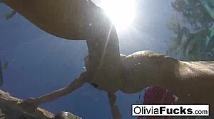 Olivia Enjoys Summer Fun in the Pool