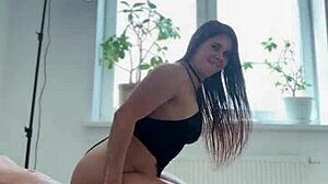 Wow, sexy babe got drilled hard till she squirted