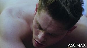 Hot jocks fight turns to rough gay sex