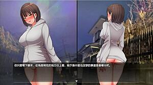 Night walk 5: exposing body in front of pole gets exciting 😏