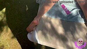 Guy fucks the hot neighbor in the garden while her husband is away at work.