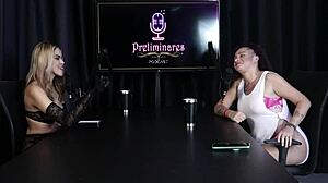 Brazilian Bisexual Babe Delivers Fierce Blowjob on Live Show!