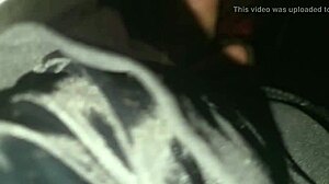 Bianca Licks Milk From Bag In Cinema