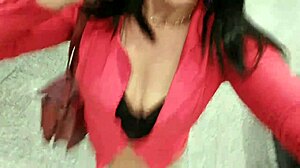 Bianca Licks Milk From Bag In Cinema